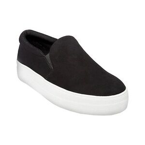 Steve Madden Black Slip-On Platform Sneakers
